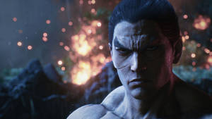 Cool Kazuya Gaming Desktop Close-up Wallpaper