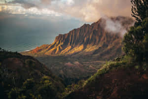 Cool Landscape With Island Mountains Wallpaper