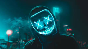 Cool Led On Mask Wallpaper