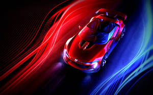 Cool Led Red Car Wallpaper