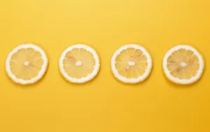 Cool Lemon Slice Wallpaper