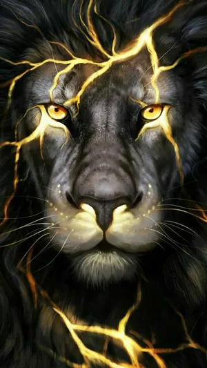 Cool Lion Superhero Like Artwork Wallpaper