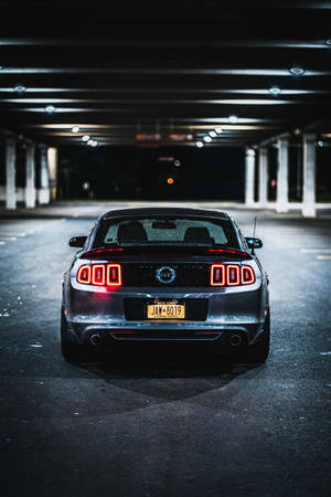 Cool Mustang Back Angle Wallpaper