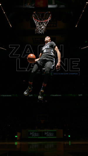 Cool Nba Zach Lavine Slum Dunk Wallpaper