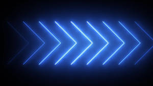 Cool Neon Blue Arrows Wallpaper