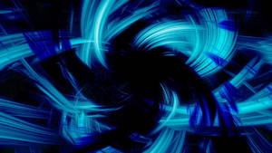 Cool Neon Blue Tangled Lines Wallpaper