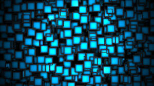 Cool Neon Cubes Wallpaper