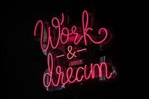 Cool Neon Work And Dream Lights Wallpaper