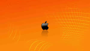 Cool Orange Apple Logo Wallpaper