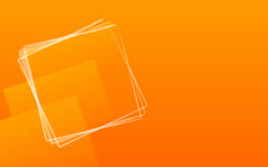Cool Orange Square Lines Wallpaper