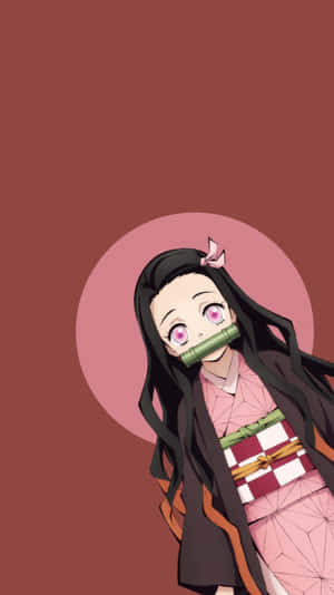 Cool Pink Kamado Nezuko Wallpaper