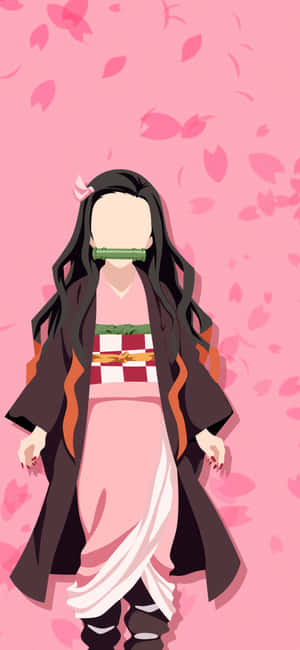 Cool Pink Nezuko Wallpaper