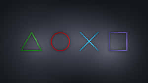 Cool Ps4 Colorful Matte Colors On Large Controller Icons Wallpaper