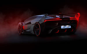 Cool Red And Black Sports Car Wallpaper