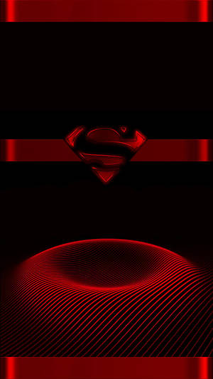 Cool Red Black Superman Symbol Iphone Wallpaper