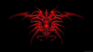 Cool Red Tribal Design Wallpaper