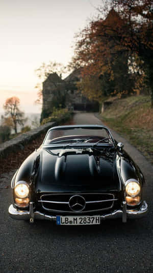 Cool Retro Mercedes Classic Iphone Wallpaper