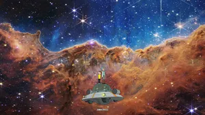 Cool Rick And Morty In Space Wallpaper