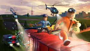 Cool Roblox Thief Chase Wallpaper