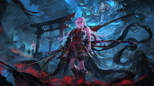 Cool Samurai Anime Girl Wallpaper