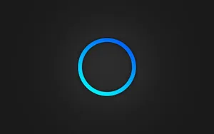 Cool Simple Blue Circle Outline Wallpaper