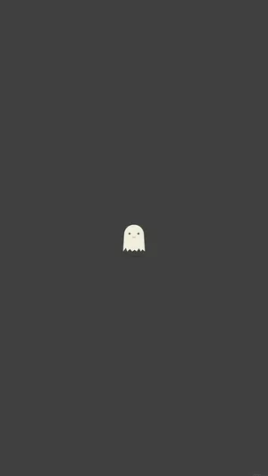 Cool Simple Cute Ghost For Iphone Wallpaper