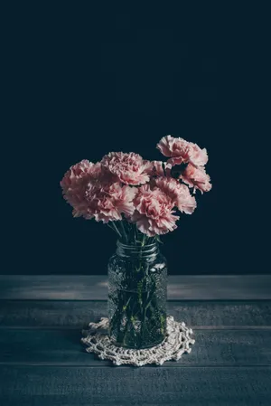 Cool Simple Pink Flowers Background Wallpaper