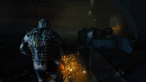 Cool Space Man In Spaceship Wallpaper