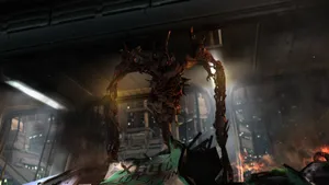 Cool Space Video Game Monster Wallpaper