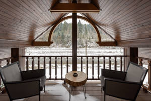 Cool Winter Attic Wallpaper