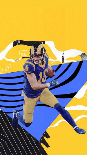 Cooper Kupp Nfl Rams Football Graphic Art Wallpaper