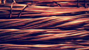 Copper Wire Bundles Texture Wallpaper