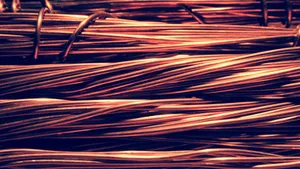 Copper Wire Bundles Texture Wallpaper