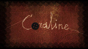 Coraline On Brown Background Wallpaper