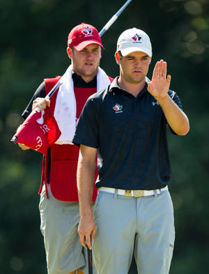 Corey Conners With His Caddie Wallpaper