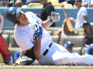 Corey Seager On The Ground Goofing Off Wallpaper