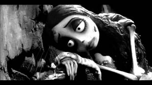 Corpse Bride Black And White Wallpaper