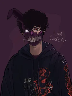 Corpse Husband Black Jacket Wallpaper