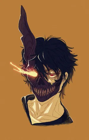 Corpse Husband Yellow Art Wallpaper