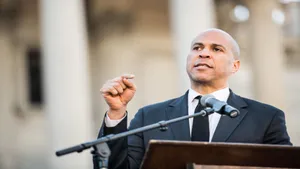 Cory Booker Delivering Speech Wallpaper
