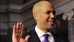 Cory Booker Oath Taking Wallpaper