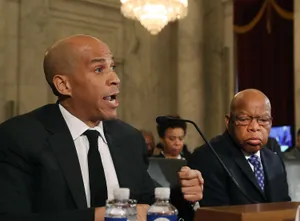Cory Booker Passionate Talk Wallpaper