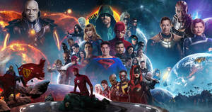 Cosmic Dc Superheroes Wallpaper