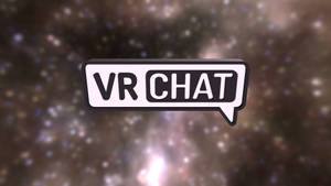 Cosmic Vrchat Logo Wallpaper