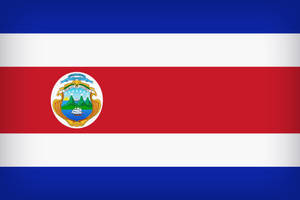 Costa Rica Flag Wallpaper