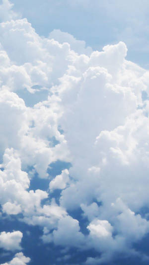 Cottony Clouds Phone Wallpaper