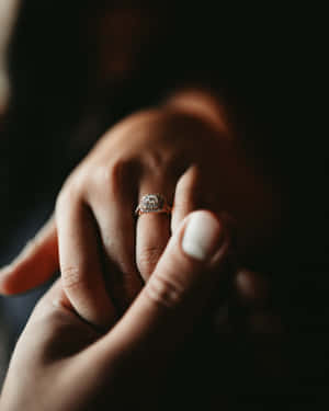 Couple Engagement Rings Dramatic Shot Wallpaper