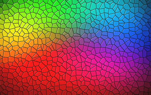 Crackle Rainbow Mosaic Wallpaper