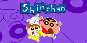 Crayon Shin Chan Characters Cover Wallpaper