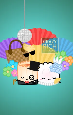 Crazy Rich Asians Cute Vector Art Wallpaper